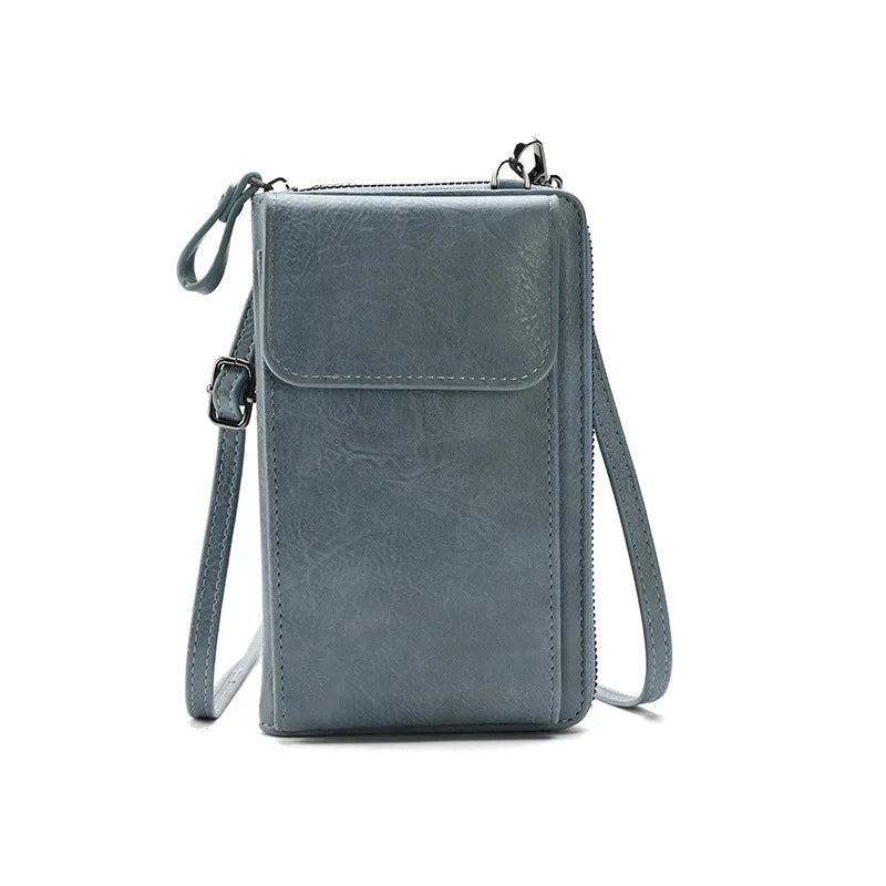 Women’s Crossbody Phone Wallet – Small PU Leather Shoulder & Handbag