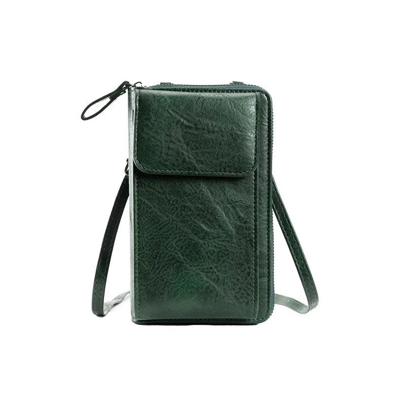 Women’s Crossbody Phone Wallet – Small PU Leather Shoulder & Handbag